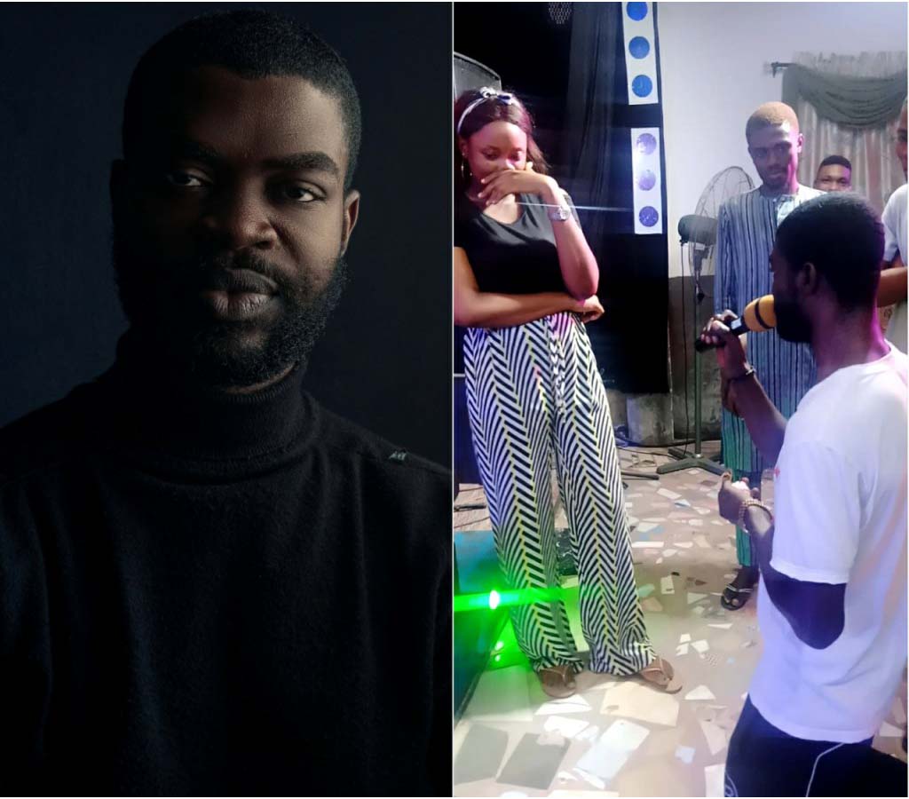 Rapper, Feiboky Proposes To His Girlfriend Grace Ibanga After Church Service (Video)