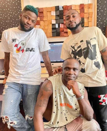 Skales And Davido Music Coming Soon, Watch Their Studio Session
